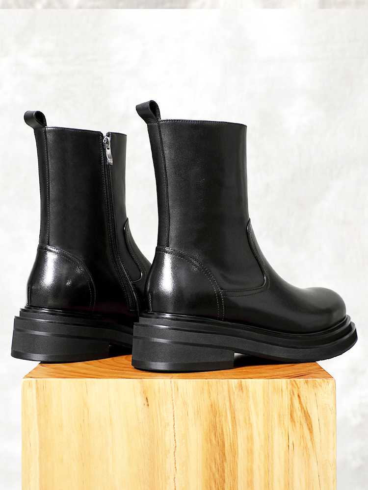 Leatherwork Designs - Bottes Chelsea décontractées en cuir de