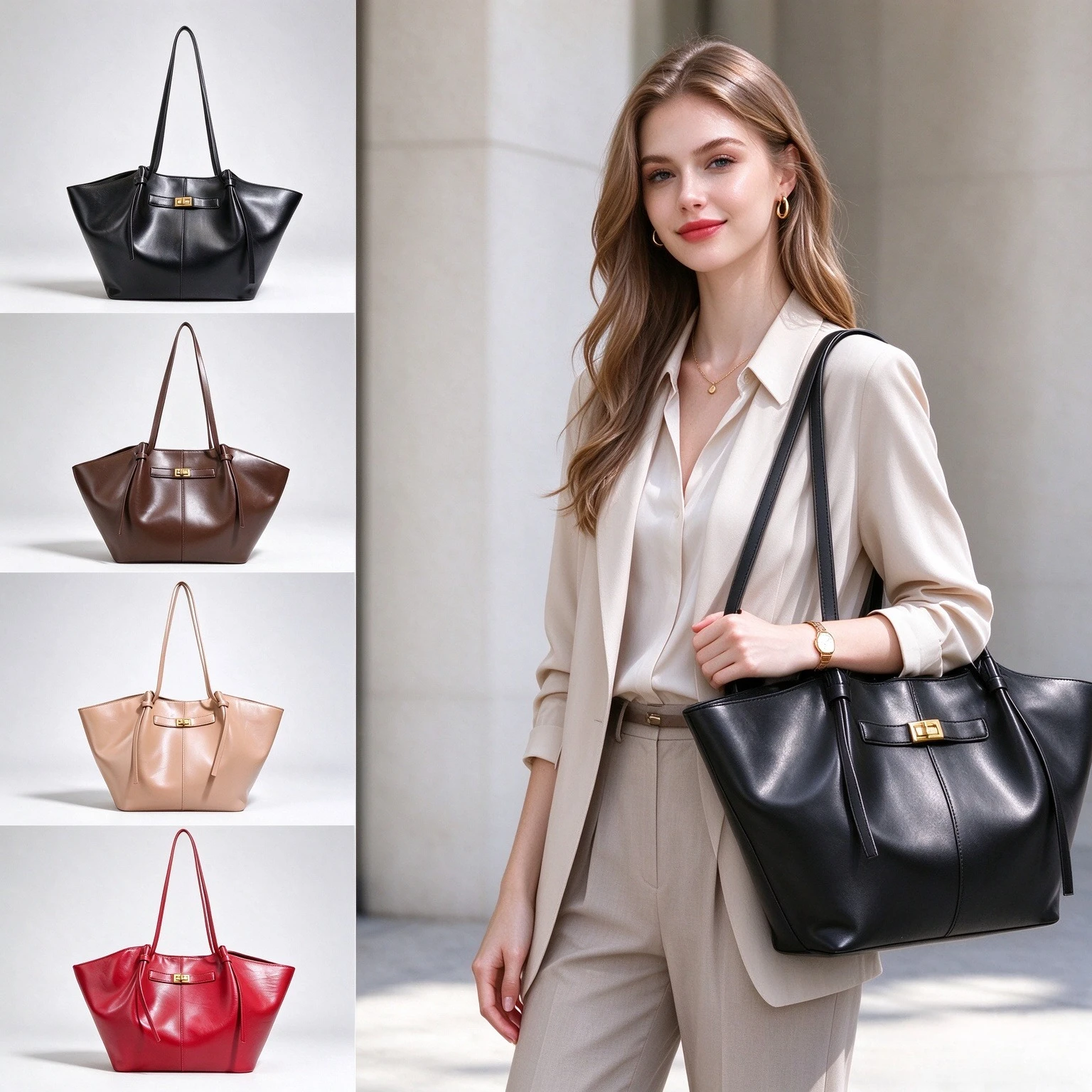Sac fourre-tout de luxe pour f - Leatherwork Designs avis et prix