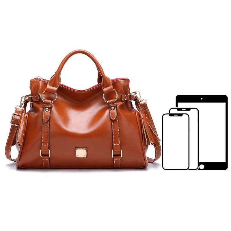 Sac fourre-tout rétro en cuir  - Leatherwork Designs avis et prix